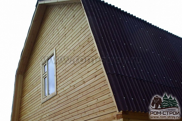 Покрытие крыши ONDULINE коричневого цвета