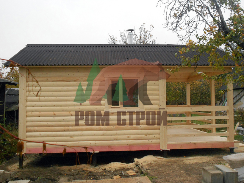 Баня из профилированного бруса «Сияна» 4х6 м