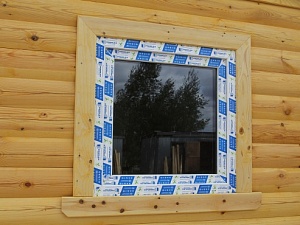 Окна ПВХ в брусовой семи метровой бани