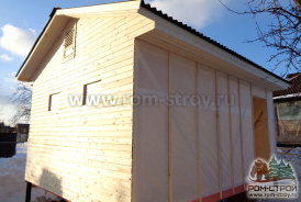 Завершено строительство каркасной бани 5х4 в г. Торхово. Тула
