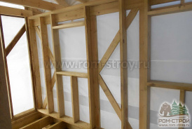 Каркасная баня отделка фасада - сайдинг Docke и утепление Rockwool