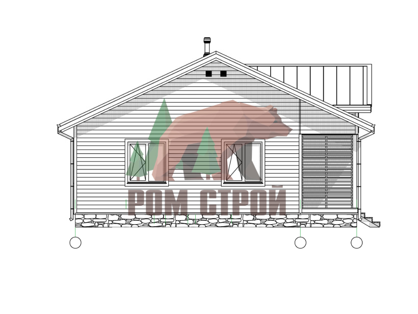 Каркасный дом 10х12 «Углич»
