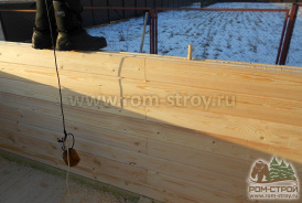 Строительство бани из бруса в 2 этапа, Марёво, Новгородская область