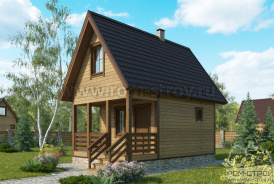 Каркасный дом «Радим» 4х6 м